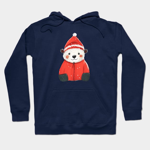 Christmas Santa Bear Hoodie by swagmaven